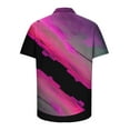 thumbnail image 4 of JINMGG Mens Tops under $5,Men Fashion Casual Buttons Hawaii Printing Turndown Short Sleeve Shirt Blouse Hot Pink XXXXL, 4 of 5