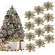 thumbnail image 1 of 16 piezas de decoración para árbol de Navidad, decoración navideña con purpurina para árbol de Navidad, adorno para árbol de Navidad, decoración navideña con purpurina, Navidad artificial, 1 of 4