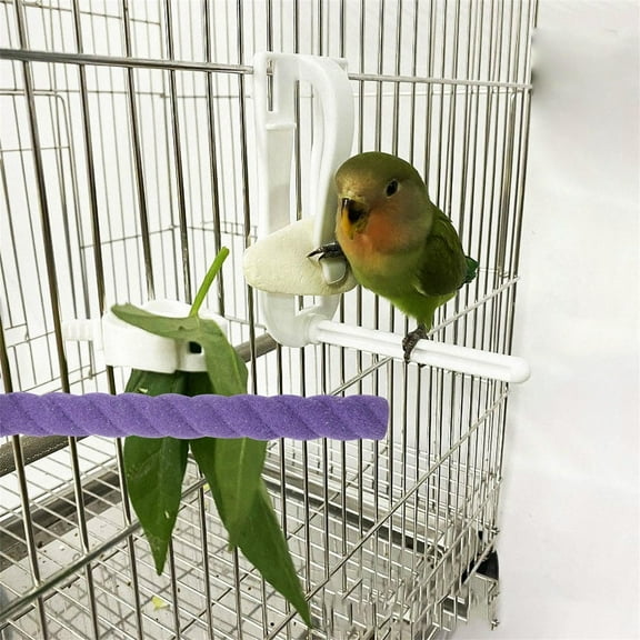 GAXIRE Bird Perch with Parrot Grinding Stick for Chewing, Playing, and Nail Trimming, Wood Stand 1.8x5.5in