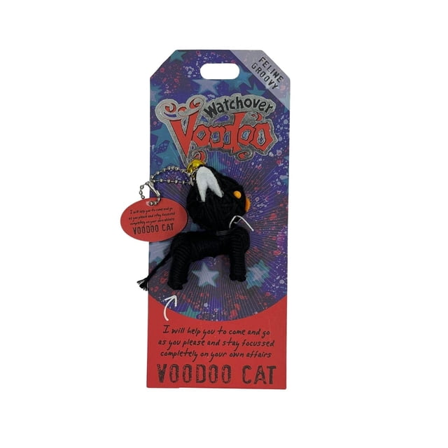 Llavero Watchover Voodoo Voodoo Cat de 7,62 cm hecho a mano