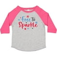thumbnail image 3 of Inktastic 4th of July Free to Sparkle in Red White and Blue Boys or Girls Toddler T-Shirt, 3 of 5