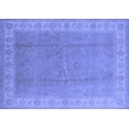 thumbnail image 1 of Ahgly Company Machine Washable Indoor Rectangle Oriental Blue Industrial Area Rugs, 5' x 8', 1 of 4