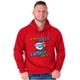 thumbnail image 3 of Grumpy Smurf Jolly Enough Xmas Santa Hoodie Sweatshirt Women Men Brisco Brands M, 3 of 6