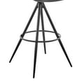 thumbnail image 4 of 26 Inch Fabric Counter Height Bar Stool, Black and Gray, 4 of 5