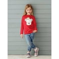 thumbnail image 2 of Cute Teddy Bear With Crown Long Sleeve Toddler -Image by Shutterstock,  3 Toddler, 2 of 4