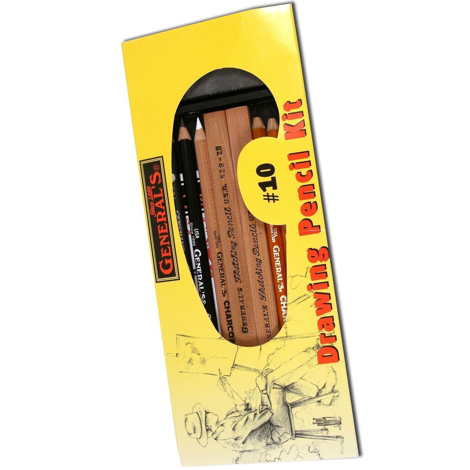 General's  Drawing Pencil Kit #10 (Pack of 2)