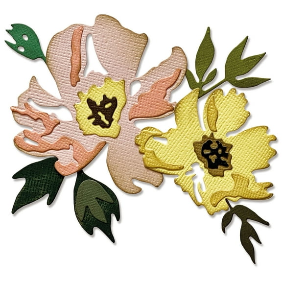 Sizzix Thinlits Die Set - Brushstroke Flowers #1 by Tim Holtz