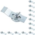 thumbnail image 1 of 12 Pack Sink Clips Kit  Sink Mounting Kit Bracket Silver Undermount Sink Clips  Installation Repair Hardware Clips Fastener Support for Kitchen or Bathroom Sinks, 1 of 8