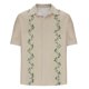 thumbnail image 4 of Blusa y camisa de manga corta con cuello vuelto Camisa casual para hombre Camisa de bolos vintage de manga corta Camisas de verano de playa cubana Camisa con botones Blusa para hombre Poliéster, 4 of 5