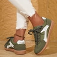 thumbnail image 6 of NexTorq Walking Shoes Women, Arch Support Shoes for Women, Women's Slip On Shoes, Womens Casual Shoes, Women Classic Retro Fashion Sneakers Casual Walking Footwear Anti Slip Trainers, Army Green, 5.5, 6 of 7