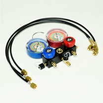 Mastercool 93524-TP Aluminum Charging Manifold with 24" Hoses R600a R290 R134a HVAC Refrigeration