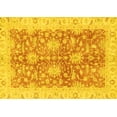 thumbnail image 1 of Ahgly Company Machine Washable Indoor Rectangle Abstract Yellow Modern Area Rugs, 8' x 10', 1 of 4