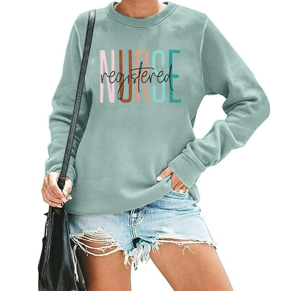 Chandail à Capuche Décontracté pour Femmes, Manches Longues, Col Rond, Imprimé Lettre, Polyvalent, Élégant, Léger