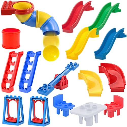 Liberty Imports 24 PCS Big Building Blocks Park Playground Toy Accessories