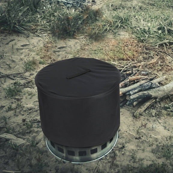 Nicehomfit Fire Pit Lid Thickened Oxford Cloth Effective Water and Debris Shield