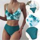 thumbnail image 2 of Conjunto de Bikini Bandeau para mujer, traje de baño brasileño con realce, ropa de playa, 2 of 5