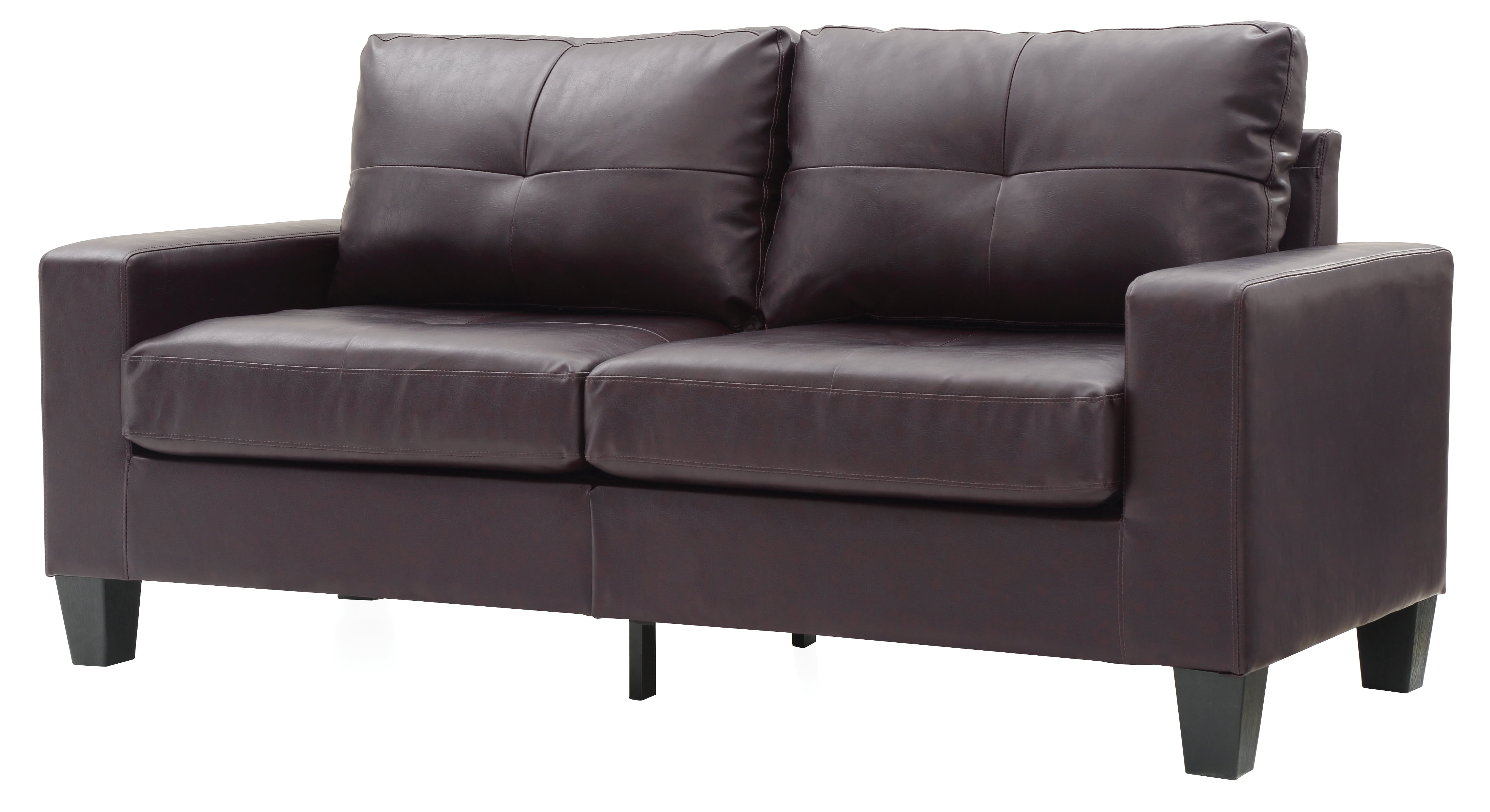 Glory Furniture Newbury Sofa in Dark Brown Color