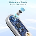 thumbnail image 2 of Smart Lock, SMONET Keyless Entry Door Lock, Fingerprint Door Lock, Electronic Keypad Deadbolt with Keys, Biometric Smart Locks for Front Door, Auto Lock, Anti-Peeking Password Silver, 2 of 6