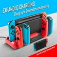 thumbnail image 2 of Charging Dock Station for Nintendo Switch & OLED Model Joycon Controller Charger with USB Port, 2 Game Card Holder Slots, 2 of 10