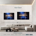 thumbnail image 4 of Elephant Stock Dj's Headphones Wall Art - Horizontal Multi Panel Canvas - Living Room Wall Decor - Music Multi Panel - Black And Blue Decor - 65" x 42", 4 of 8