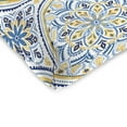 thumbnail image 2 of Jordan Manufacturing 19" x 19" Castille Multicolor Medallion Square Tufted Outdoor Wicker Seat Cushion with Rounded Back Corners (2 Pack), 2 of 8