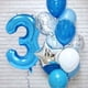 thumbnail image 5 of 12 globos de látex con números azules de 32 pulgadas para decoración de fiestas de cumpleaños para niños, bebés de 1, 2, 3, 4, 5, 6, 7, 8 y 9 años, 5 of 5