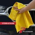 thumbnail image 3 of Platinum Series Heavy Duty Multi-Purpose Microfiber Detailing Towel,  40 Pack, Yellow, 3 of 8