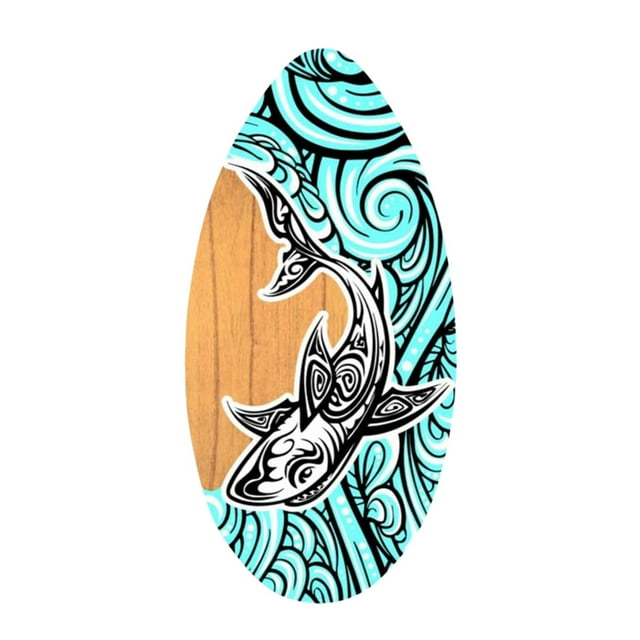 Almencla Skimboard Shallow Water Stand up Skimboarding Surfboard for Adults Beginners Style D