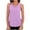 Purple, variant on Hurxie Women Scoop Neck Flowy Loose Fit Tank Top Sleeveless Summer Tops Shirts Gray,S