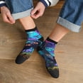 thumbnail image 3 of Pofeuu Cute Fuzzy Fantasy Creatures Print 30cm Socks, Adult Running Hiking Socks for Youth and Adult, 3 of 7