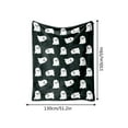 thumbnail image 3 of Eolstice Seasonal Halloween Print Fleece Blanket for Home Use, Soft Throw for Sofa Office and Car, Holiday Themed Comfort Blanket for Movie Nights and Relaxation, 3 of 5