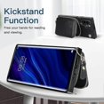 thumbnail image 3 of Funda tipo cartera para Huawei P30 Pro con tarjetero y correa para el hombro para mujer p202411261300, 3 of 5