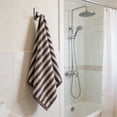 thumbnail image 6 of Ouuluon Towels Soft Absorbent Face Towel, Coffee Uncluttered Dark Striped Bath Towel for Home Bathroom Family Daily Use, 6 of 7