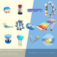 thumbnail image 4 of Juego de instrumentos musicales de 19 piezas, instrumento de percusión para niños, material didáctico para educación temprana, música para bebés y jardín de infantes, 4 of 6