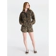 thumbnail image 3 of No Boundaries Plush Half-Zip Pullover, Women's and Plus Sizes XXS-XXL, 3 of 5
