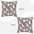 thumbnail image 3 of Xecao Llamas Print Soft Velvet Decorative Throw Pillow Covers, Square Cushion Cases for Bed, Sofa, Living Room, Car, and Indoor Outdoor Use-16"x16", 3 of 8