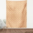 thumbnail image 4 of Ambesonne Victorian Fabric by the Yard Upholstery, Baroque Medieval Pastel, 5 Yards, Pale Coffee Dark Coral, 4 of 5