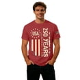 thumbnail image 6 of FUZHIQ Mens 4th Of July Tops Usa Flag Print Moisture Wicking 250th Anniversary Shirt Loose Fit 1776-2026 Crew Neck Tshirt, 6 of 6