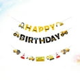 thumbnail image 3 of 2pcs Construction Vehicle Theme Bunting Banner Hanging Garland Decoration Kids Birthday Party Supplies, 3 of 8