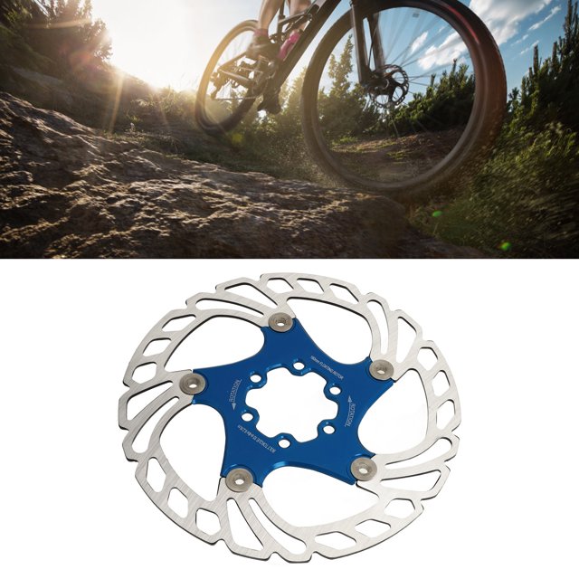 Mountain Bike Disc ,Mountain Bike Floating Disc Brake Rotor 6 Heat Dissipation Bike Disc Brake Rotor Blue