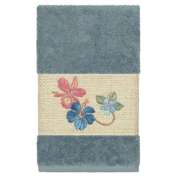 Linum Home Textiles Caroline Embellished Turkish Cotton Hand Towel