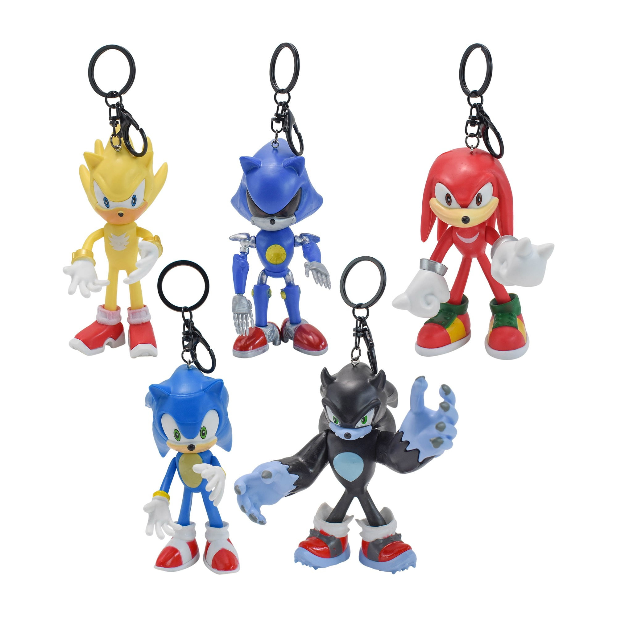 Sonic The Hedgehog Keychain Jacket Zipper Pull Keyring Bookbag Charm 