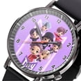 thumbnail image 1 of Reloj Analógico de Cuarzo BTS Modelo Chibi Color Negro, 1 of 2