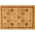 thumbnail image 1 of Ahgly Company Indoor Rectangle Oriental Brown Modern Area Rugs, 2' x 4', 1 of 4