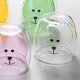 thumbnail image 4 of Muyoka Taza de oso de vidrio con doble aislamiento de dibujos animados taza de leche de jugo de café para el hogar Muyoka Hogar, 4 of 5
