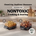 thumbnail image 4 of Ninja Crispi DualZone 8-Qt Air Fryer, Glass Container with Lid, Portable, Dishwasher Safe, DD101IV2 Ivory, 4 of 12