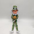 thumbnail image 4 of Muñeco de elfo de Navidad, elfos en el estante, muñeca de niño travieso, adorno para el hogar, accesorio de elfo pequeño Joker Poseable de Navidad de 40cm, 4 of 5