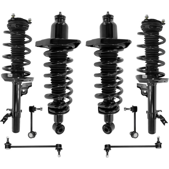 Detroit Axle - AWD 8pc Suspension Kit for 2016-2019 Honda Pilot 4 Struts with Coil Spring Assembly 4 Sway Bar Links 2017 2018 Front and Rear Replacement