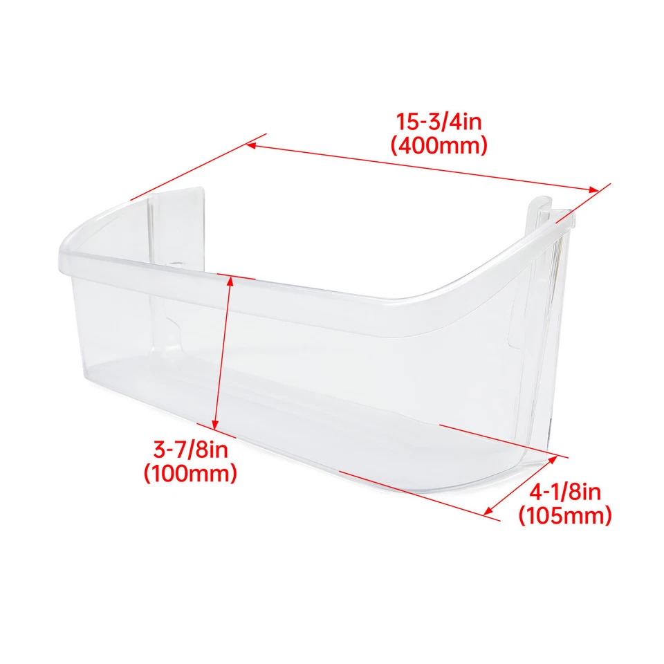 CIRCLE- For 240323002 Compatible With Frigidaire Refrigerator Door Bin Shelf Clear New
