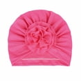 thumbnail image 2 of Odeerbi Baby Elastics Hair Bows Headband Autumn Winter Boys Girls Flowers Knitted Windproof Warmth Ear Protection Children Hat Hot Pink, 2 of 3